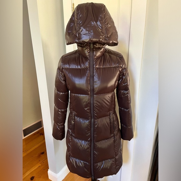 EUC Save The Duck Ines Water Repellent Longline Hooded Puffer Jacket. Size: S. - Picture 3 of 16